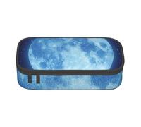 WJDWNDLZJ Amazing Moon Print Large Capacity Multifunctional Pen Holder with Full-Page Printing, Durable Oxford Cloth Stationery Bag for Office, and Travel Essentials