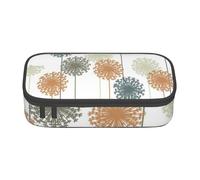 WJDWNDLZJ Dandelion Botanical Print Large Capacity Multifunctional Pen Holder with Full-Page Printing, Durable Oxford Cloth Stationery Bag for Office, and Travel Essentials