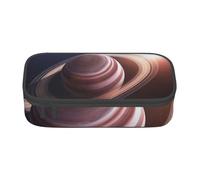 WJDWNDLZJ Saturn Ring Planet Print Large Capacity Multifunctional Pen Holder with Full-Page Printing, Durable Oxford Cloth Stationery Bag for Office, and Travel Essentials