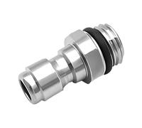 Wjelet 1 Pcs 1/4" Pressure Washer Adapter,M14x1.5 mm Quick Release Connector,Quick Release Adapter Pressure Washer Sprayer Snow Foam Lance Bottle Connecting Parts Stainless Steel Coupler.