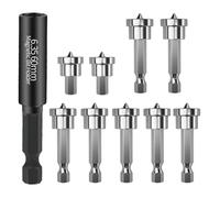 Wjelet 10PCS Drywall Screw Depth Setter, Plasterboard Drill Bit, Magnetic Positioning Screwdriver Bits,Ideal for Plasterboard Drill Bit Depth Setting and Locating