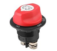 Wjelet 1Pcs Battery Disconnect Switch 12V to 32V 100A, Battery Master Cut Shut Off Isolator Switch for Marine, Boat, RV, ATV, Car, UTV (On-Off-Out)