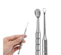 Wjelet 2 in 1 Manicure Cuticle Pusher Tool, Ring Design, Suitable for Nail Care, Ideal Replacement for Staleks Pro Expert, Features Horseshoe End and Ring End for Effective Cuticle Removal.