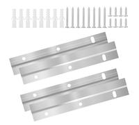 Wjelet 2 Sets French Cleat Z Bar Hanger 6 Inch (15.5cm), Heavy Duty Interlocking Wall Mounting Bracket Hardware Kit Picture Hanger for Mirror Photo Artwork