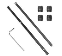 Wjelet 2PCS Guide Rail Connector Kit for Makita SP6000 P45777, Compatible with Bosch, Festool, DeWALT Track Saws, Guide Rail Joining Bar Connector for Long Cuts