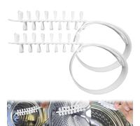 Wjelet 2PCS Washing Machine Cleaning Brush, Durable Nylon Brush Set for Drum & Slit Cleaning, Long Flexible Handle, Ideal Washing Tools for Household Maintenance