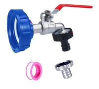 Wjelet 3/4" Leakproof Brass IBC Tank Fittings IBC,Tank Adapter IBC Tank Valve for S60x6 Water Storage Tank Tap Tank Garden Hose Connector Replace Valve Fitting Parts