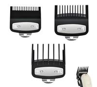 Wjelet 3Pcs Clipper Guards for Wahl, Replacement Hair Clipper Guide Combs with Metal Clip, Professional Cordless Clipper Cutting Guards Attachments