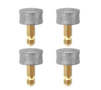 Wjelet 4 Pcs Dog Nail Grinder Replacement Heads 60 Mesh, Dog Claw Grinder Replacement for Casfuy N10, N20, N30, Diamond Tip Pet Spare Grinding Head for Small, Medium and Large Dogs Cats