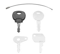Wjelet 4PCS Ignition Starter Plant Key Set, Universal Plant Dumper Machine Replacement Ignition Switches Keys, Master Plant Key Set for Excavators Trucks Graders Dozers Backhoes 1051 92274 14607 T250