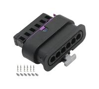 Wjelet 6 Pin Rear Tail Light Prewired Connector Plug for BMW 1 2 3 4 Series MINI Audi VW 61132359993 61139253589 Black Car Tail Lamp Plug Connector