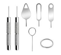 Wjelet 7pcs Video Doorbell Security Key Removal Tool Kit, 4 Release Pins, 2 Doorbell Removal Pins, 1 Key Ring Compatible with Nest, Arlo, Eufy, Blink, Mount, Security Pin Key Release Removal Tool