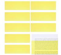 Wjelet 8pcs Guided Reading Strips, Dyslexia Overlays, to Reduce Visual Stress Improve Focus for Students with ADHD and Reading Difficulties(Yellow)