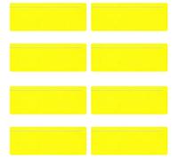 Wjelet 8pcs Yellow Overlays for Dyslexia Overlays Reading Ruler Guided Reading Strips Yellow Tracking Highlight Colored Overlay Bookmark Gift for Readers Students to Reduce Visual Stress
