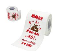 Wjelet Birthday Gifts for Men Women, Happy Prank Toilet Paper, Funny Gag Gifts Novelty Bday Present for Friends, 380 Sheets & 3 Layers，40th Birthday Decorations, Party Supplie (40 TH)
