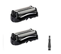 Wjelet Pack of 2 Replacement Razor Head for Braun Series 3, 21B Shaving Head Compatible with Braun Series 3 300S 3010S 3040S 3050CC 3090CC for Men Face and Body Care, Black