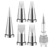 Wjelet Pack of 5 LT Replacement Soldering Tips, Welding Tips for Weller WP80 WSP80 WSD81 WS81 WD1000 WD2000 W13338 WSF81D8 WS81D5, Soldering Iron Handle LTS LTA LTB LTC LTD