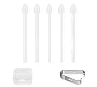 Wjelet Pack of 5 Pen Tips for Samsung S Pen, Standard Replacement Tips for Samsung S Pen, Replacement Tips for Samsung Galaxy Tab S8 / S8 Plus / S8 Ultra S Pen White