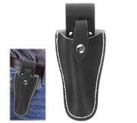 Wjelet Secateurs Holster, Tool Belt Pouch,Portable Garden Pliers Tool Pouch Bag Durable Leather Holster for Garden Pruning Pliers Shears Scissors Leather, Perfect Tool Gift for Men Dad Husband (Black)