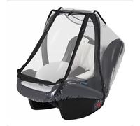 Wjelet Universal Baby Car Seat Rain Cover, Infant Car Seat Weather Shield with Bag, Quick-Access Zipper, Side Ventilation, Handle Opening, Raincover for Maxi COSI/Cybex/Graco/Joie/Nuna, Transparent