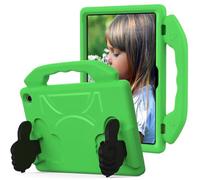 Wjenhyog Case for Amazon All-New Kindle Fire 7 Tablet (2022 Release-12th Gen) 7",Kids Shockproof EVA Cover with Folding Thumbs Kickstand,Fully-Body Rugged & Portable Handle (Green)
