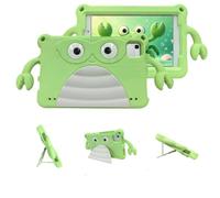 Wjenhyog Case for Amazon Fire HD 8 Tablet 8" (8th / 7th / 6th Generation - 2018, 2017 and 2016 Release),EVA Shockproof Protective Kids Case with Cute Cartoon Crab Grips & Foldable Kickstand (Green)