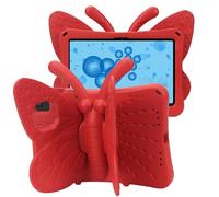 Wjenhyog Case for Amazon Fire Max 11 inch Tablet (13th Generation, 2023 Release),Cute Butterfly Case with Stand for Kids Light Weight EVA Rugged Shockproof Heavy Duty Cover (Red)