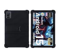 Wjenhyog Case for DOOGEE Tab E3+ 12-inch Android 15 Tablet,Shockproof One-Piece Silicone Tablet Cover with Kickstand, Honeycomb Heat Dissipation, Full Coverage Protective for Kids (Black)
