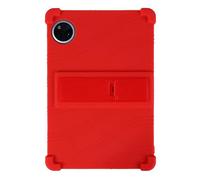 Wjenhyog Case for DOOGEE U11 Pro 2025 / U11 2025 11" Android 15,Shockproof One-Piece Silicone Tablet Cover with Kickstand, Honeycomb Heat Dissipation, Full Coverage Protective for Kids (Red)