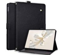 Wjenhyog Case for Honor MagicPad 4 12.3 inch 2026 Model (Black) | Shockproof Protective TPU,Portable Front Pocket & Pencil Holder,Card Holder & Clear Photo Frame,Anti-Slip