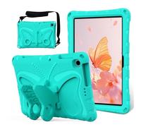 Wjenhyog Case for Honor Pad X8 AGM3-W09HN 10.1 inch,Cute Butterfly Shockproof Cover with Wing Kickstand/Shoulder Strap,Light EVA Full Boby Drop Protective Case for Kids (Mint)