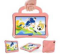 Wjenhyog Case for Lenovo M10 Plus 10.3 Inch 2020 TB-X606F X606X / Tab K10 2021,Lightweight Shockproof Rugged EVA Kids Friendly Handle Kickstand Child Proof Protective Case (Pink Orange)