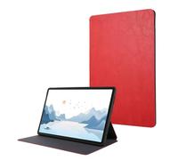 Wjenhyog Case for Samsung Galaxy Tab A11+/A11 Plus 2025 SM-X230/X235/X236 11 Inch,Sleek PU + TPU Back Shell,Shockproof Slim Lightweight Protective Folio Cover with Kickstand (Red)