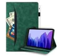 Wjenhyog Case for Samsung Galaxy Tab A11+/A11 Plus 2025 SM-X230/X235/X236 11 Inch,Solid Color Premium TPU Shockproof Leather Folio Cover with Card Slots & Pencil Holder (Green)