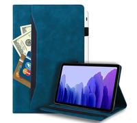 Wjenhyog Case for Samsung Galaxy Tab S10 FE/ S9 FE 5G 10.9 Inch/Tab S9 11 Inch,Solid Color Premium TPU Shockproof Leather Folio Cover with Card Slots & Pencil Holder (Blue)