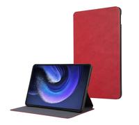 Wjenhyog Case for Xiaomi Pad 6S Pro (12.4 Inch),Sleek PU + Soft TPU Back Shell,Shockproof Slim Lightweight Protective Folio Cover with Built-in Kickstand (Red)