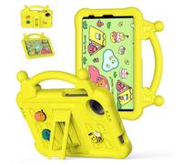 Wjenhyog Childproof Case for Xiaomi Mi Pad 6/6 Pro 11" (Yellow) | (2023 Model, 6th Gen),Shockproof Soft EVA Full Coverage,Cute Cartoon 3D Pattern,Portable Handheld Handle,Foldable Kickstand