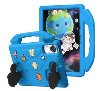 Wjenhyog Kids Case for Huawei MatePad 11.5 S TGR-W09 2024 (Blue) | Shockproof Protective Cover,Portable Handle & Thumb Kickstand,Rotatable Flower Decor,DIY Cartoon Pattern for Kids