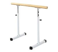 WJFTODAY Adjustable Ballet, Mobile Professional Lifting Ballet Bar, Frees，White 1 m