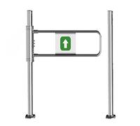 WJFTODAY Automatic Spring-Loaded Swing Gate Heavy-Duty Stainless Steel Single-Access Door for Store Entry Security Barrier with Post-Mount Installation Access Gate