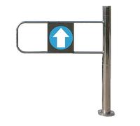 WJFTODAY Automatic Stainless Steel Swing Door for Supermarkets, Libraries & Warehouses - 50 x 97 cm Self-Closing Entrance Solution - Safe & Efficient Access Door