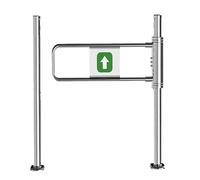 WJFTODAY Automatic Swing Gate Large Stainless Steel Single-Access Door for Store Entry Spring-Loaded Security Gate with Post-Mount Installation Access Gate