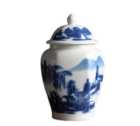 WJFTODAY Decorative Jar Ginger Jar Vase Decor Modern Vase Ceramic Ginger Jar With Lid Decorative Flower Vases Porcelain Temple Jar Containers Ginger Jars Stora