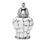 WJFTODAY Decorative Jar Ginger Jar Vase Decor Modern Vase Ceramic Ginger Jar With Lid Decorative Flower Vases Porcelain Temple Jar Traditional Containers Ginge