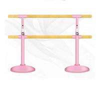 WJFTODAY Double Ballet Bar Portable Mobile Ballet Professional Stretching Bars For Home Dancing Fitness Home Basic Skills Auxiliary Equipment (Color : White)