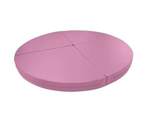 WJFTODAY Pink Pole Dance Crash Mat Thick 3cm 5cm 10cm, 1m 1.2m 1.5m 1.7m 1.9m Large Round Foldable Pole Dancing Fall Safety Padding Protect Mat, Yoga Exercise Mats Cushion