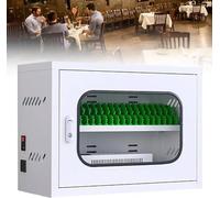 WJFTODAY Portable Charging Station with Wheels & Lock, 20-Slot Secure Phone Locker for Offices, Schools, Events, and Public Spaces