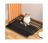 WJFTODAY Stainless Steel Dog Toilet,Portable Dog Potty Easy To Clean,Dog Litter Box for Indoor Outdoor,Stainless Steel Dog Potty Toilet Training Tray,62 * 45 * 9cm
