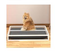 WJFTODAY Stainless Steel Dog Toilet,Stainless Steel Dog Potty Toilet Training Tray,Portable Dog Potty Easy to Clean,Dog Litter Box for Indoor Outdoor,95 * 62 * 10cm