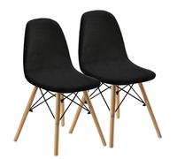 WJHDWYD Dining Chairs Covers Set of 2/4/6,Style Shell Dining Chair Mid Century Modern Chair Sipcover,Upholstered Dining Accent Side Chair Covers(B2,4 PCS)